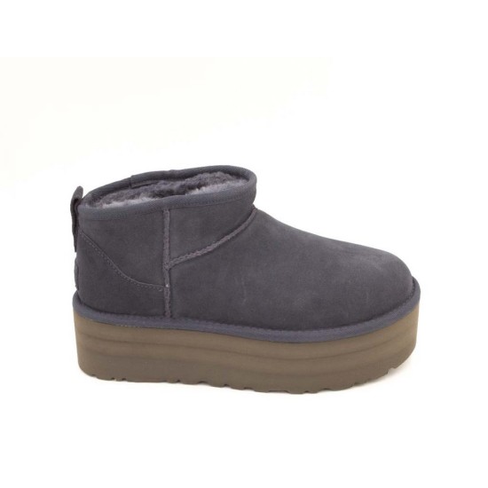 Botas UGG Plataforma Classic Ultra Mini Azules | Marva Zapatería