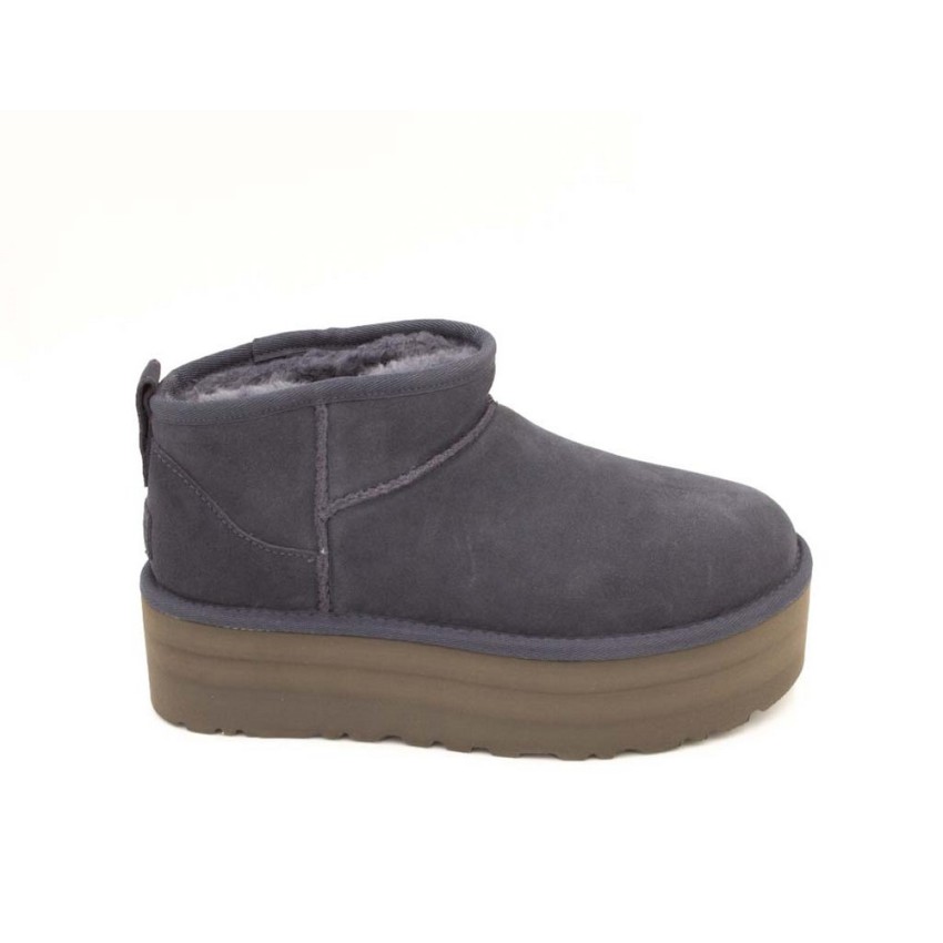 Botas UGG Plataforma Classic Ultra Mini Azules | Marva Zapatería