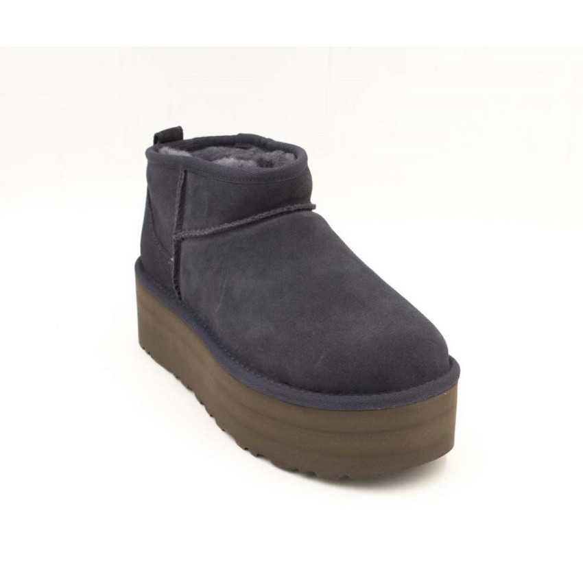 Botas UGG Plataforma Classic Ultra Mini Azules | Marva Zapatería