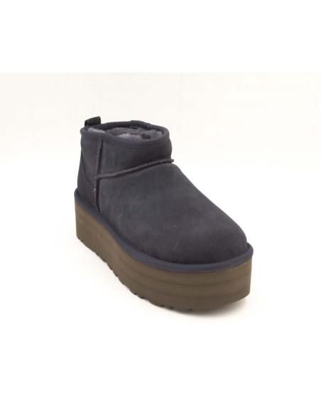 Botas UGG Plataforma Classic Ultra Mini Azules | Marva Zapatería