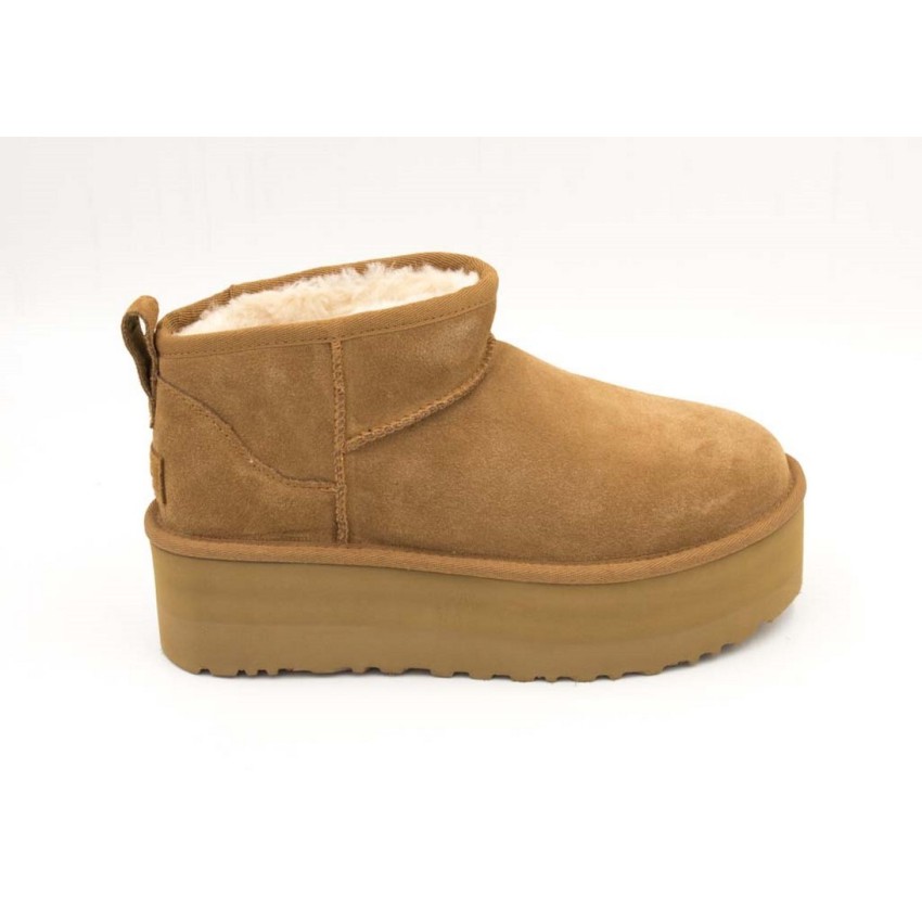 Botas UGG Plataforma Classic Ultra Mini Camel | Marva Zapatería