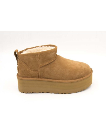 Botas UGG Plataforma Classic Ultra Mini Camel | Marva Zapatería