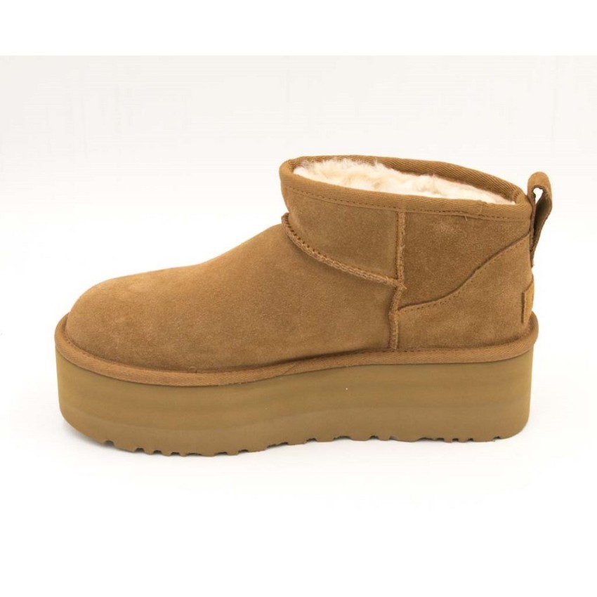 Botas UGG Plataforma Classic Ultra Mini Camel | Marva Zapatería