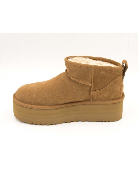 Botas UGG Plataforma Classic Ultra Mini Camel | Marva Zapatería