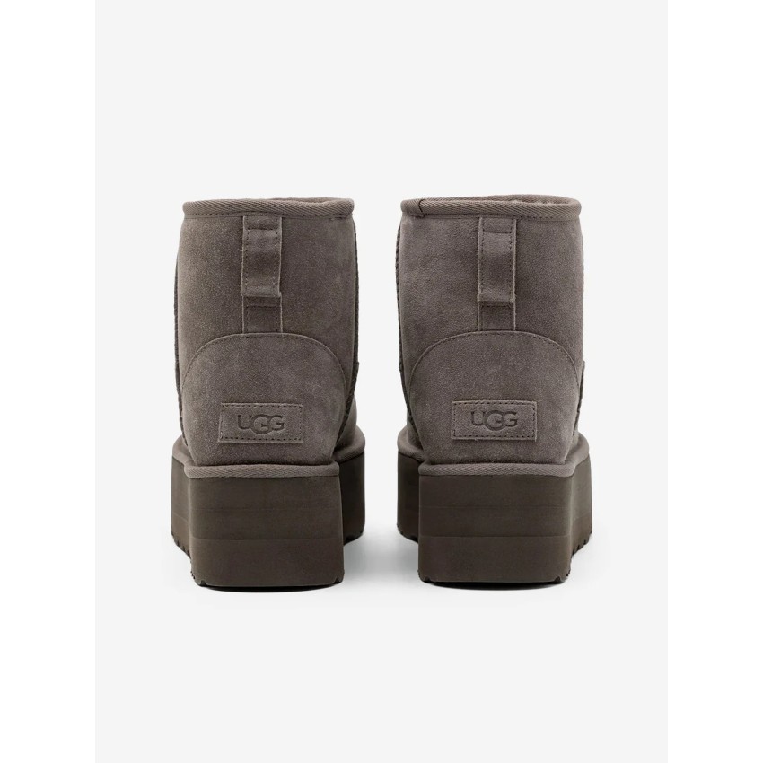 Botas UGG Plataforma Classic Mini Grises | Marva Zapatería