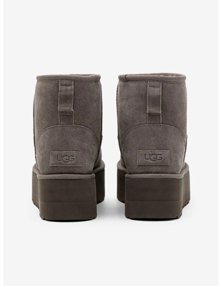 Botas UGG Plataforma Classic Mini Grises | Marva Zapatería