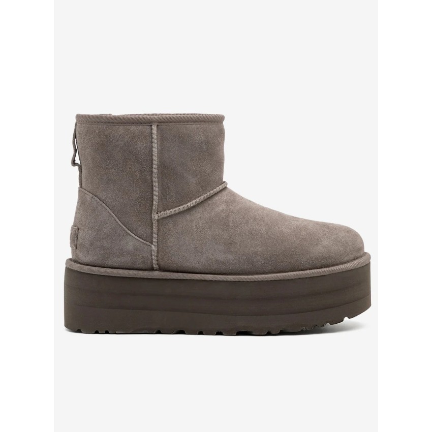 Botas UGG Plataforma Classic Mini Grises | Marva Zapatería