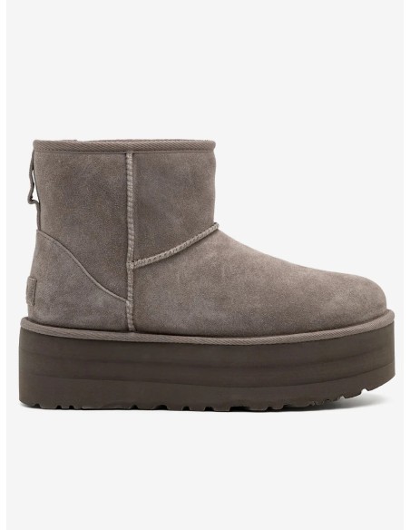 Botas UGG Plataforma Classic Mini Grises | Marva Zapatería