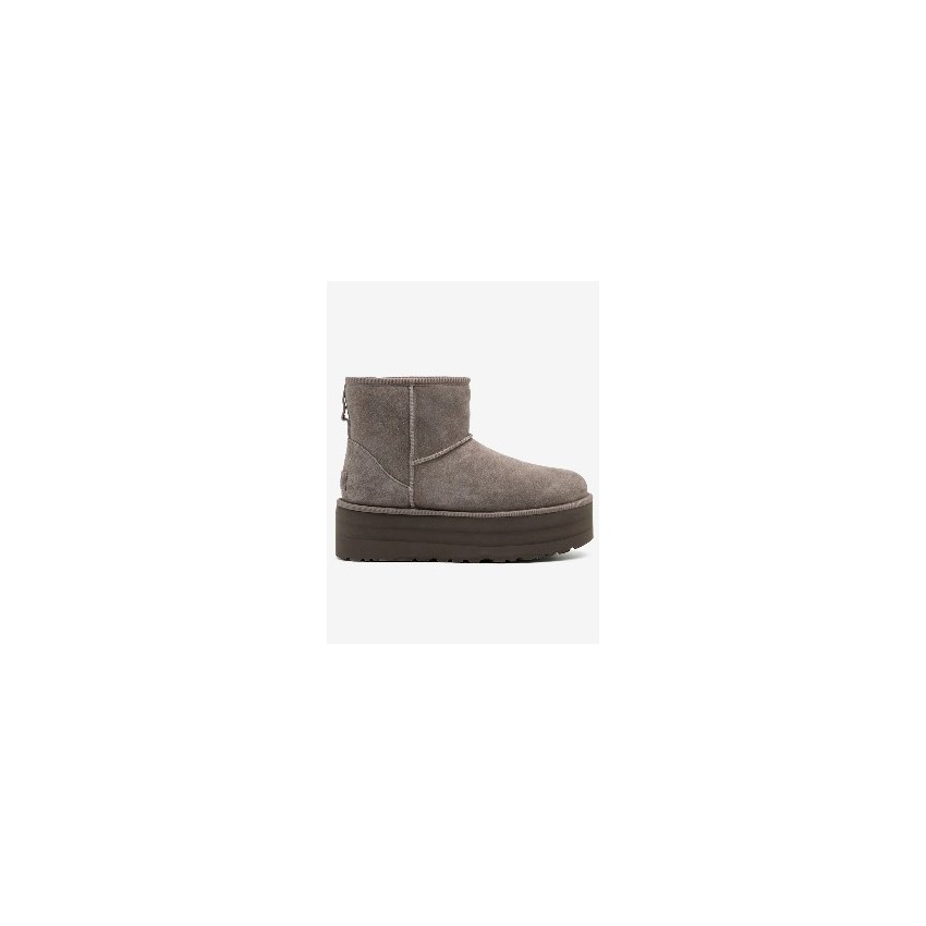Botas UGG Plataforma Classic Mini Grises | Marva Zapatería