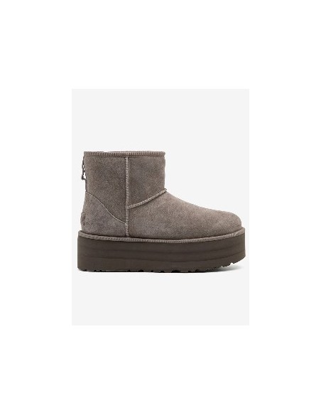 Botas UGG Plataforma Classic Mini Grises | Marva Zapatería