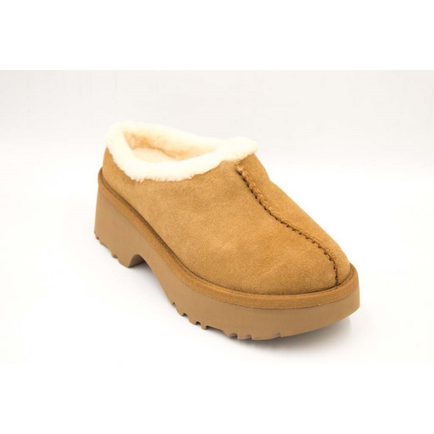 Zuecos UGG New Heights Cozy Camel | Marva Zapatería