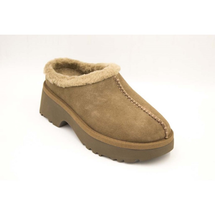 Zuecos UGG New Heights Cozy Marrones | Marva Zapatería