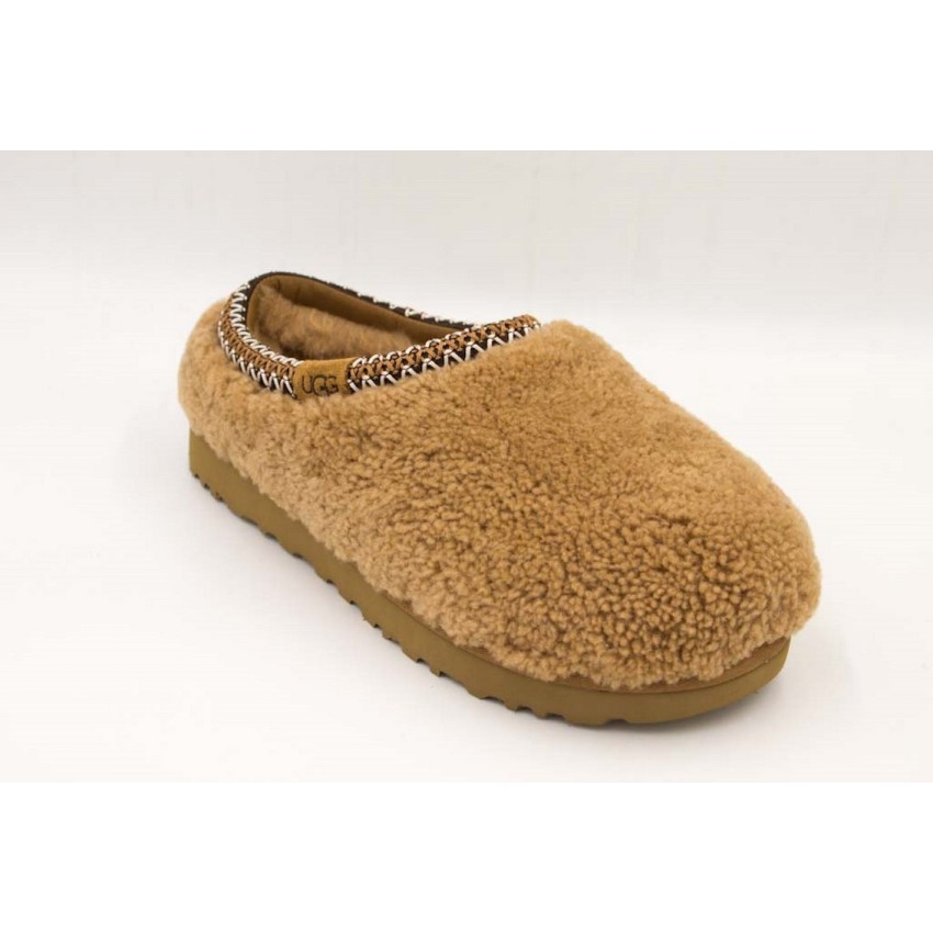 Zuecos UGG Tasman Maxi Curly Marrones | Marva Zapatería