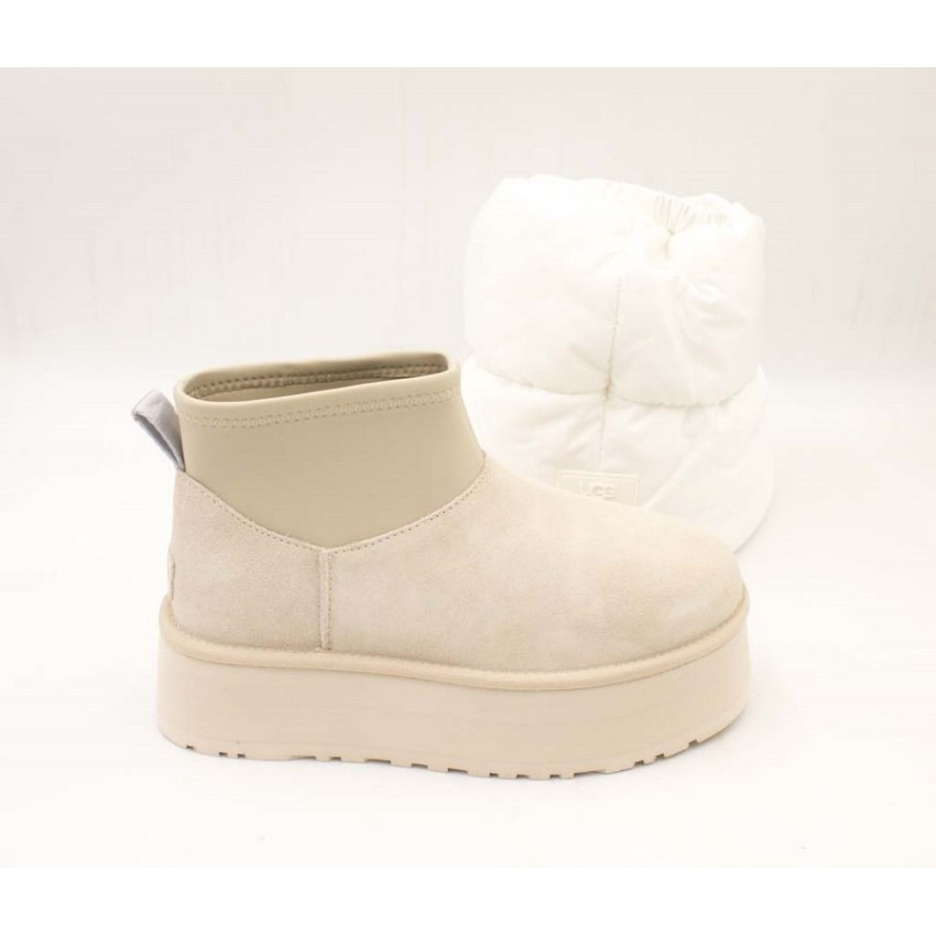 Botas UGG Classic Mini Dipper Puffer Beige | Marva Zapatería