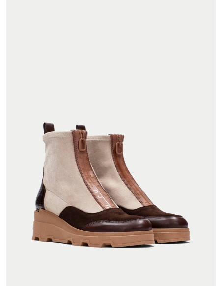 Botines Mujer Hispanitas HI243711 Beige | Marva Zapatería