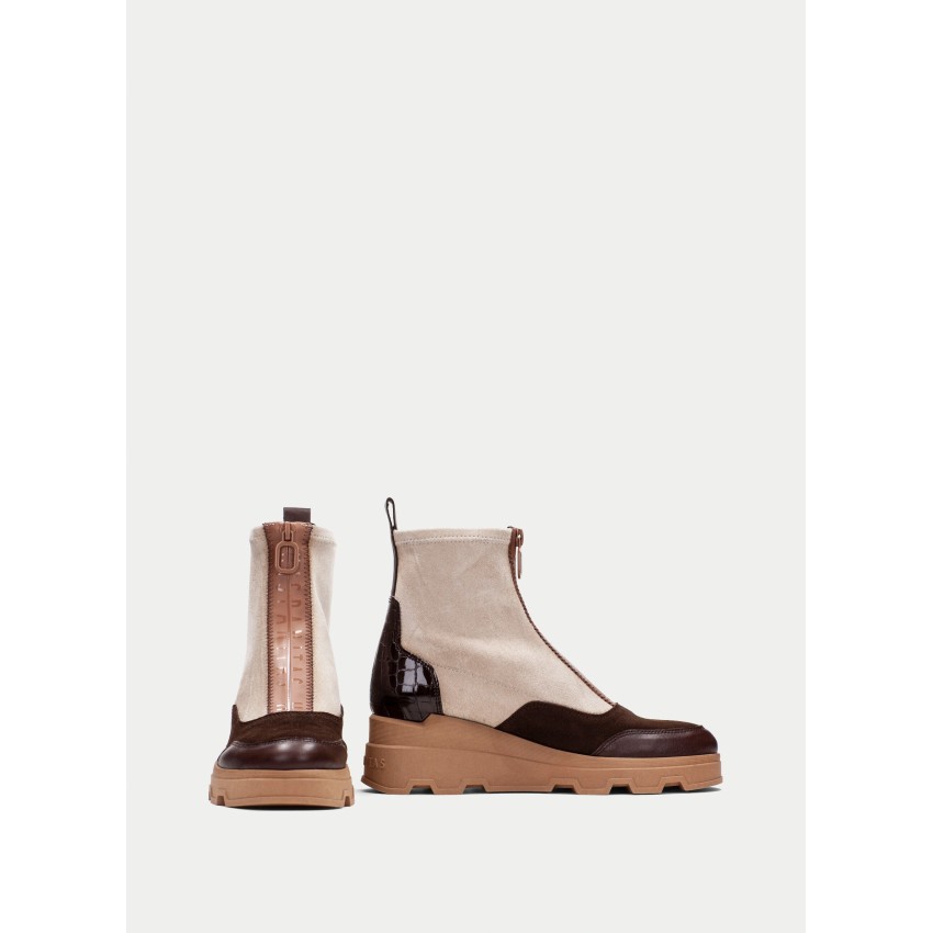 Botines Mujer Hispanitas HI243711 Beige | Marva Zapatería