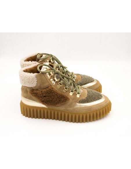 Botines Mujer Voile Blanche Eva Hike Beige | Marva Zapatería