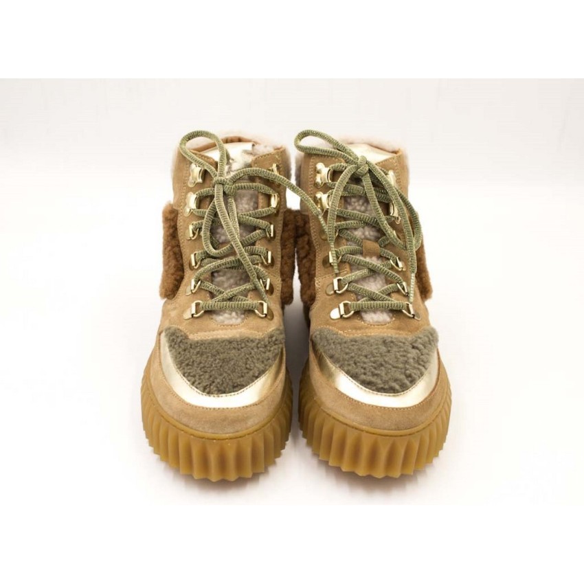 Botines Mujer Voile Blanche Eva Hike Beige | Marva Zapatería