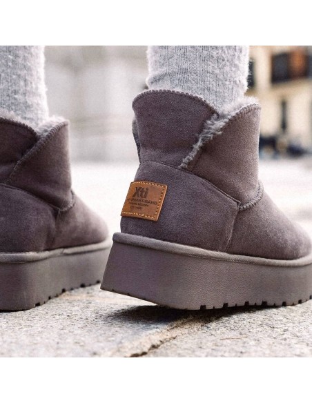 Botines Mujer XTI 142197 Grises | Marva Zapatería