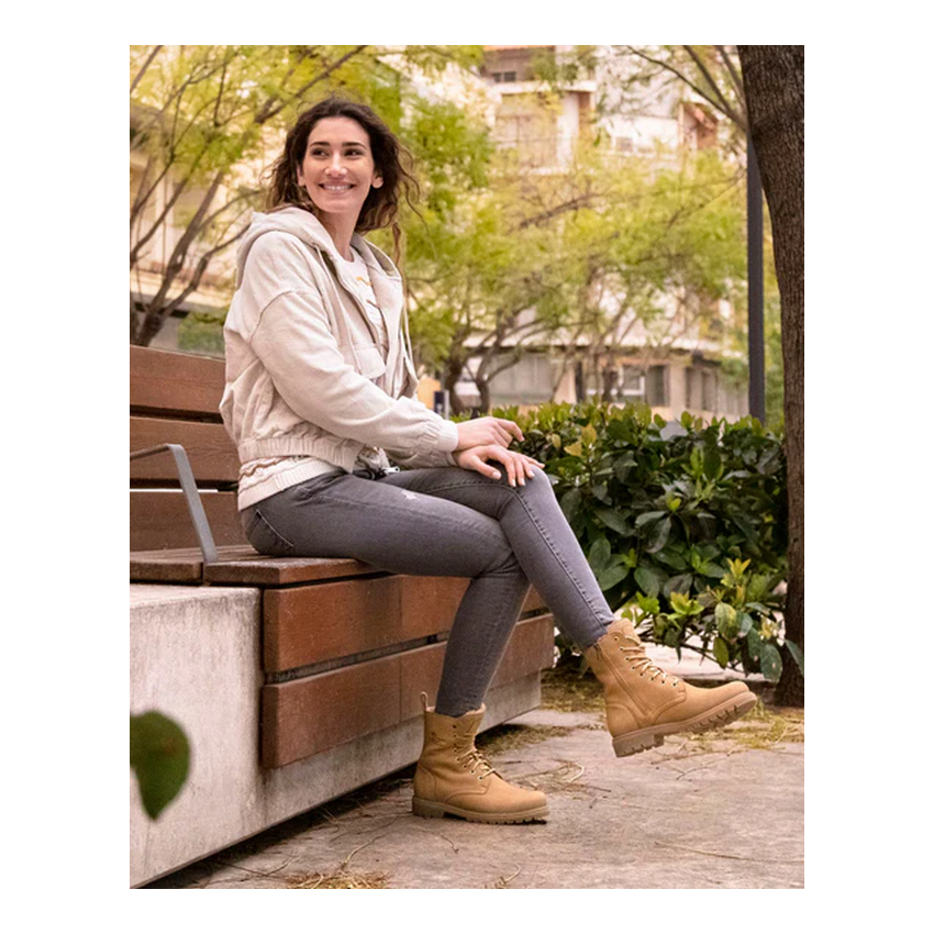 Botas Mujer Panama Jack Frisia B7 Camel | Marva Zapatería