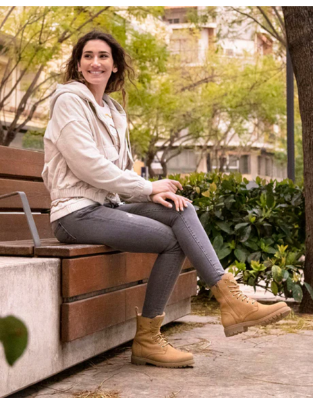 Botas Mujer Panama Jack Frisia B7 Camel | Marva Zapatería