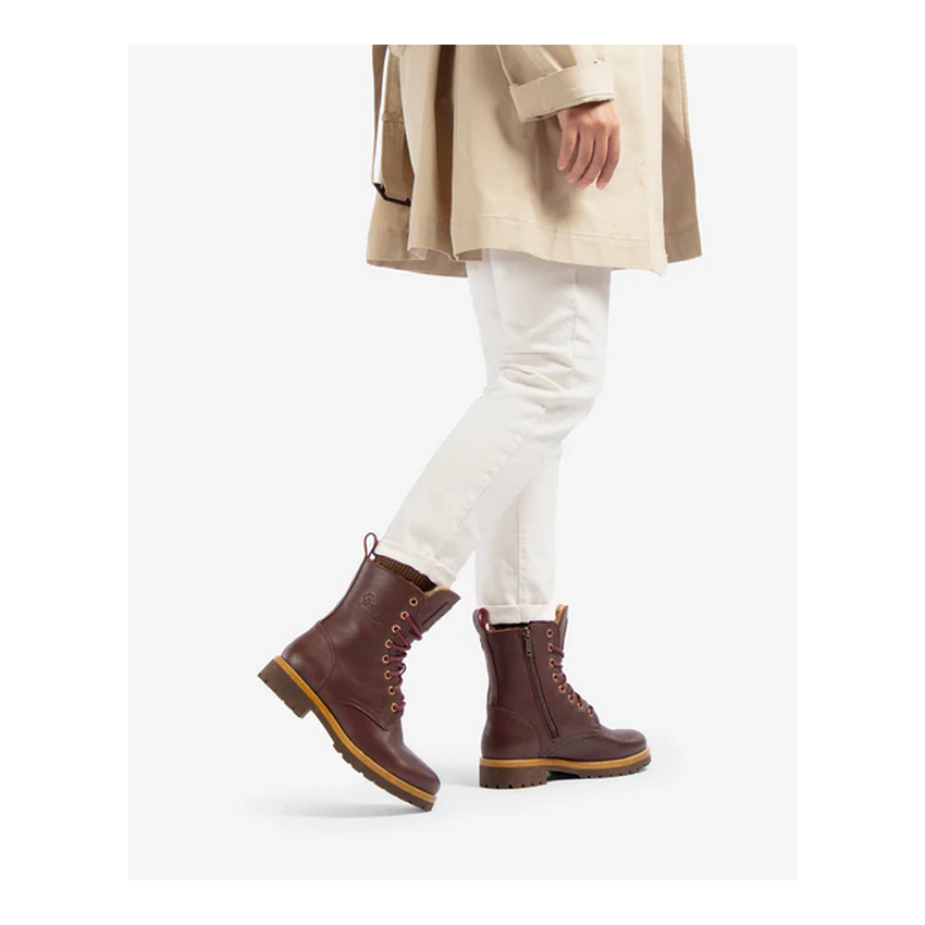 Botas Mujer Panama Jack Frisia B19 Burdeos | Marva Zapatería