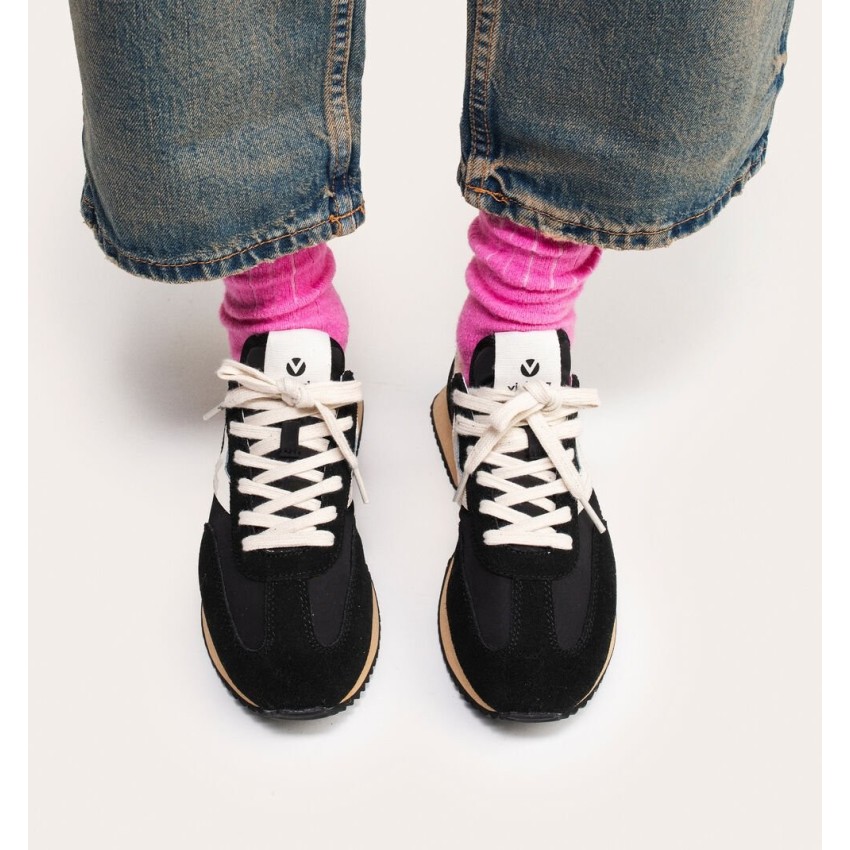 Sneakers Mujer Victoria Cosmos Negras | Marva Zapatería