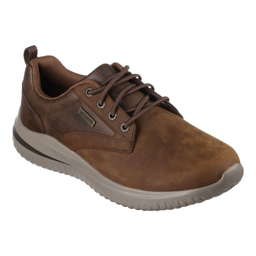 Zapatillas Hombre Skechers  Glavine Marrones  | Marva Zapatería