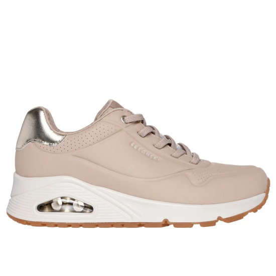 Sneakers Mujer Skechers Shimmer Away Beige | Marva Zapatería