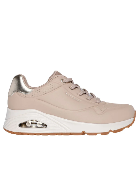 Sneakers Mujer Skechers Shimmer Away Beige | Marva Zapatería