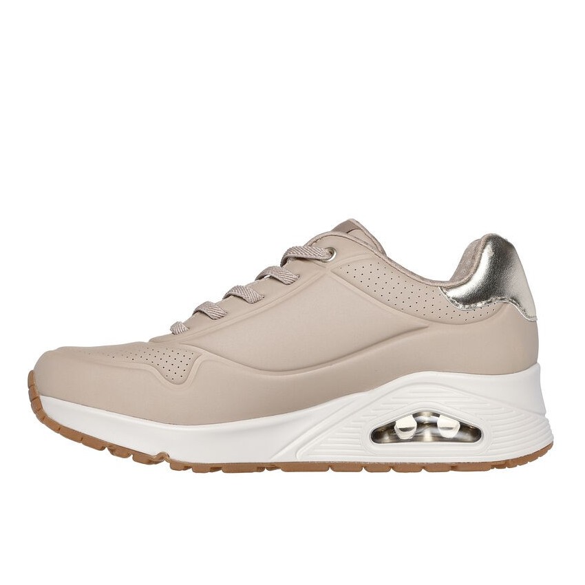 Sneakers Mujer Skechers Shimmer Away Beige | Marva Zapatería