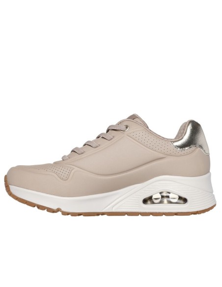 Sneakers Mujer Skechers Shimmer Away Beige | Marva Zapatería