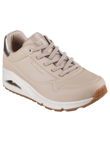 Sneakers Mujer Skechers Shimmer Away Beige | Marva Zapatería