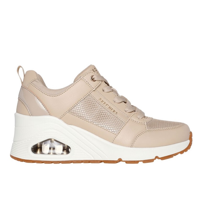 Sneakers Mujer Skechers Everything Nice Beige | Marva Zapatería