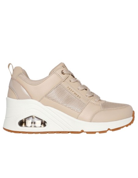 Sneakers Mujer Skechers Everything Nice Beige | Marva Zapatería