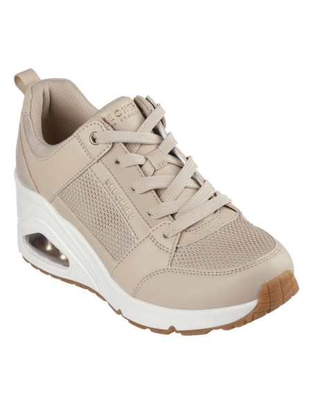 Sneakers Mujer Skechers Everything Nice Beige | Marva Zapatería