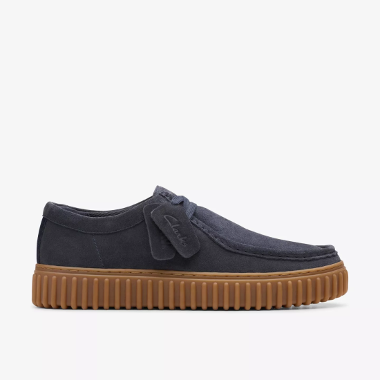 Zapatos Hombre Clarks Torhill Lo Azules | Marva Zapatería