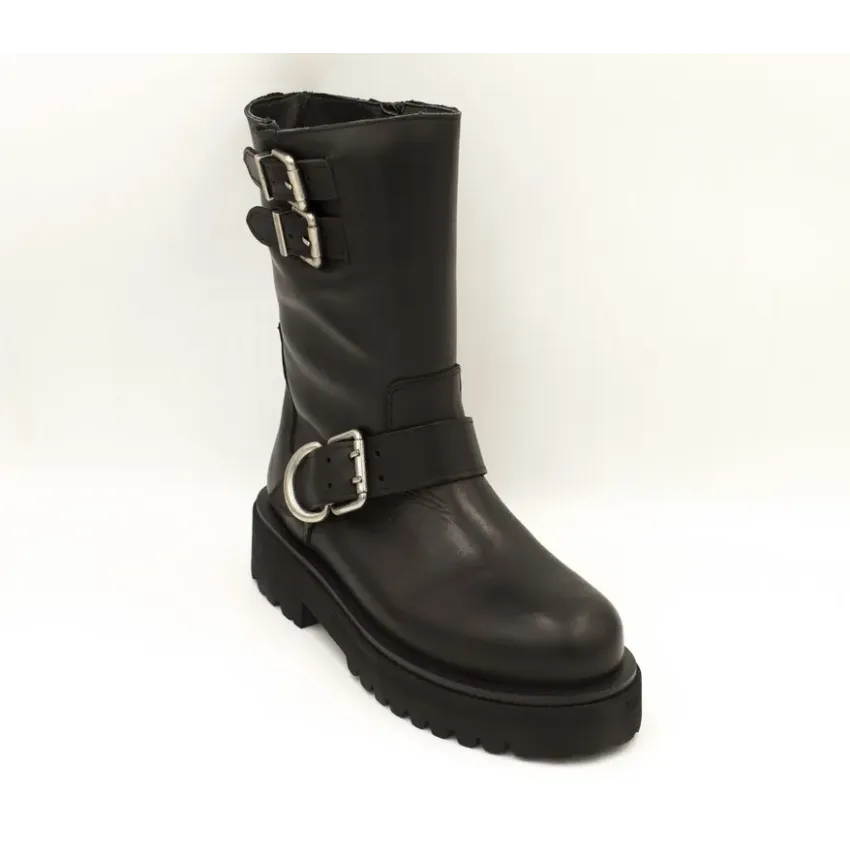 Botas Biker Mujer Alpe 2796 Negras | Marva Zapatería