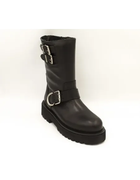 Botas Biker Mujer Alpe 2796 Negras | Marva Zapatería