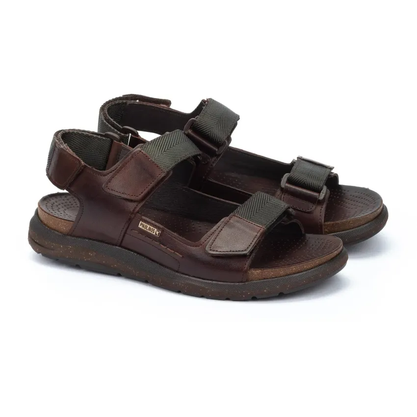 SANDALIAS HOMBRE PIKOLINOS NIJAR MARRON