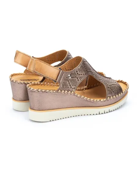 SANDALIAS CUÑA  PIKOLINOS 1775 ORO