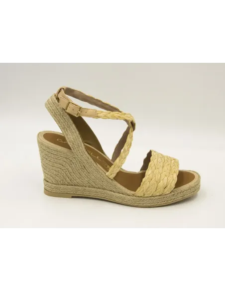 SANDALIAS CUÑA  CASTELLER 946 BEIG