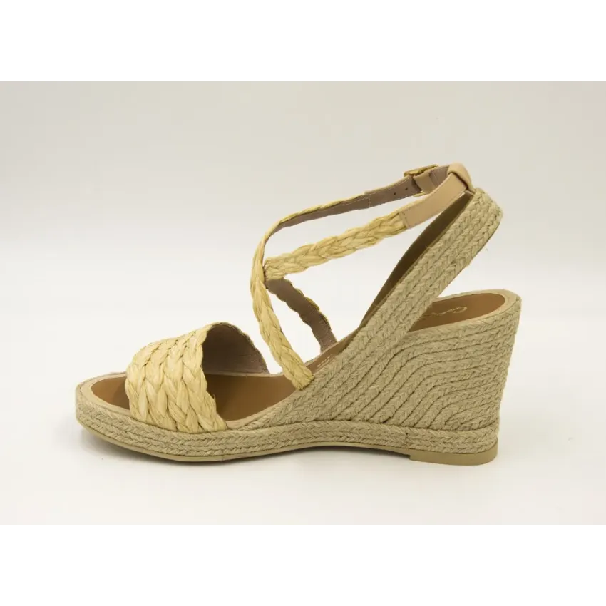 SANDALIAS CUÑA  CASTELLER 946 BEIG