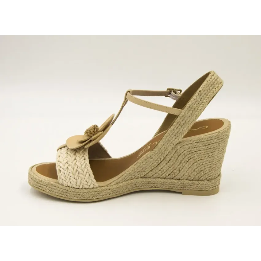 SANDALIAS CUÑA  CASTELLER 931 BEIG