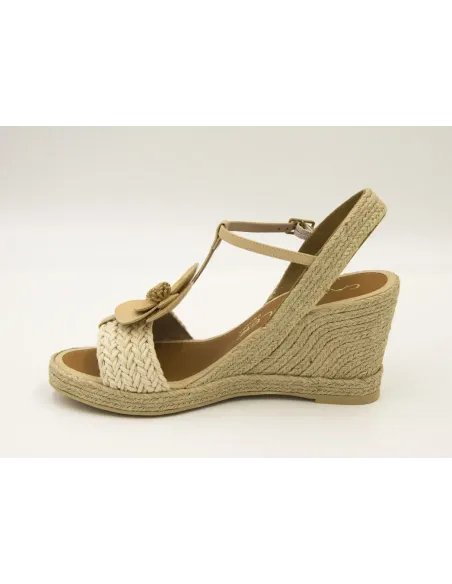 SANDALIAS CUÑA  CASTELLER 931 BEIG
