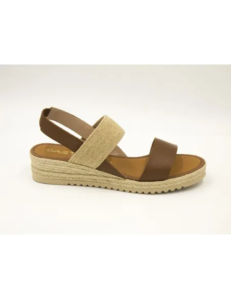 SANDALIAS CUÑA  CASTELLER ANILACA CUERO