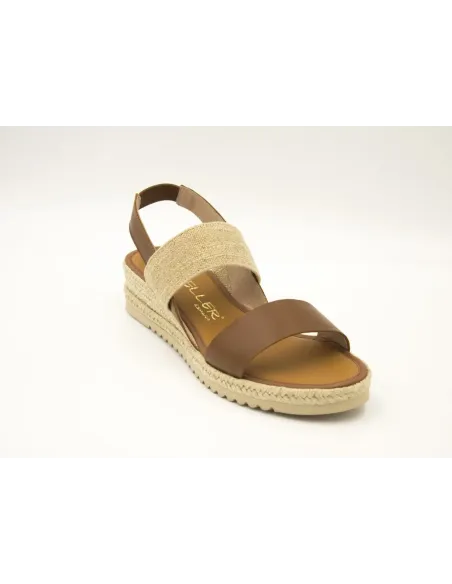 SANDALIAS CUÑA  CASTELLER ANILACA CUERO