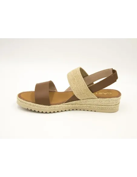 SANDALIAS CUÑA  CASTELLER ANILACA CUERO