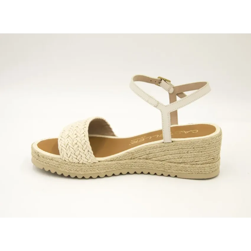 SANDALIAS CUÑA  CASTELLER 948 BEIG