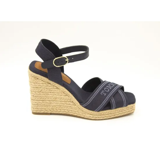 SANDALIAS CUÑA FW08668 BLUE